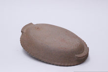 Combed Slip "Basket Weave" Oval Baking Dish
