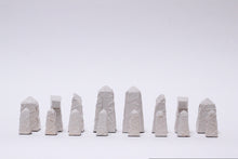 Soda Fired Chess Set with 'Pick-up Stick' Relief Design