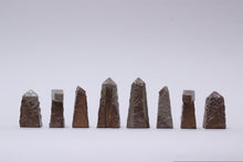 Soda Fired Chess Set with 'Pick-up Stick' Relief Design