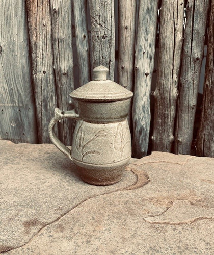 Salt Glaze Lidded Mug